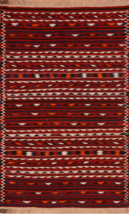 Kilim Red Flat Woven 311 X 63  Area Rug 100-110879 Image 0
