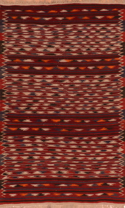 Kilim Red Flat Woven 38 X 63  Area Rug 100-110880 Image 0