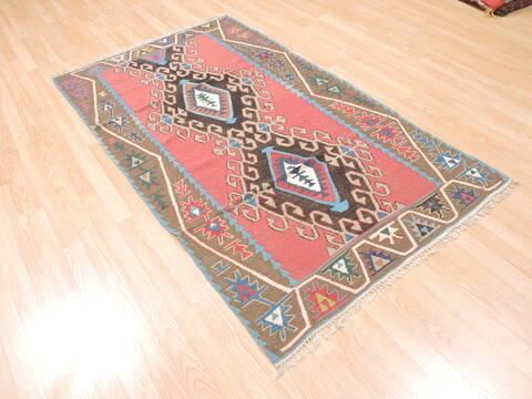 Kilim Brown Flat Woven 37 X 65  Area Rug 100-110886 Image 3