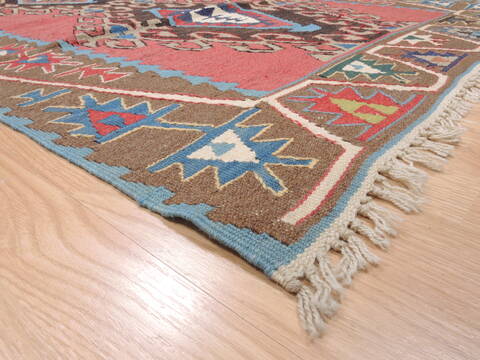 Kilim Brown Flat Woven 37 X 65  Area Rug 100-110886 Image 4