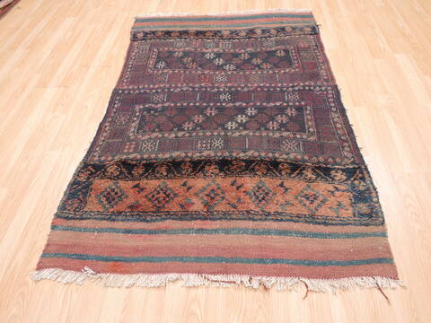 Kilim Red Flat Woven 39 X 68  Area Rug 100-110887 Image 1