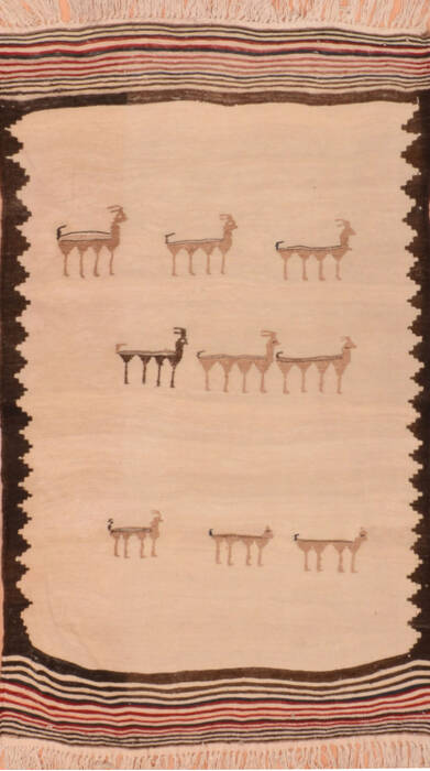 Kilim Beige Flat Woven 28 X 48  Area Rug 100-110891 Image 0
