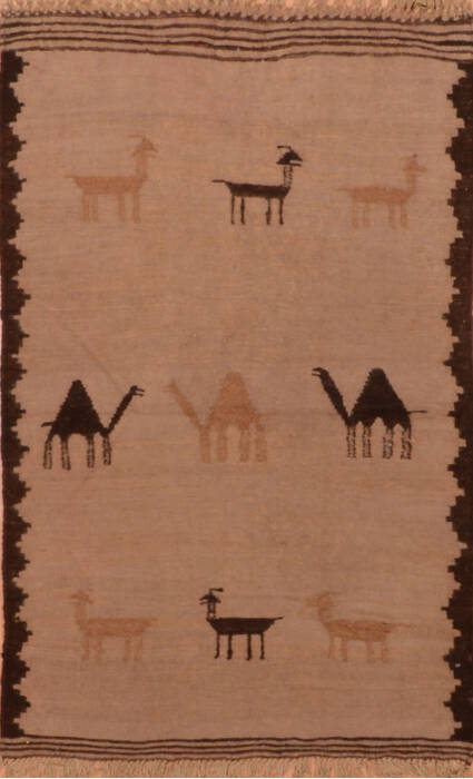 Kilim Beige Flat Woven 30 X 45  Area Rug 100-110892 Image 0