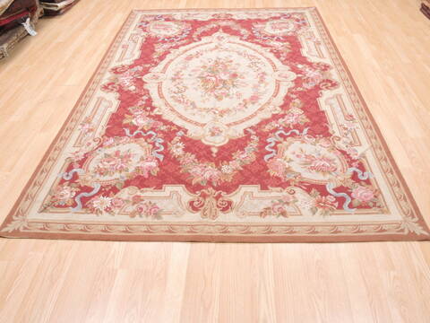 Kilim Red Flat Woven 711 X 911  Area Rug 100-110900 Image 1