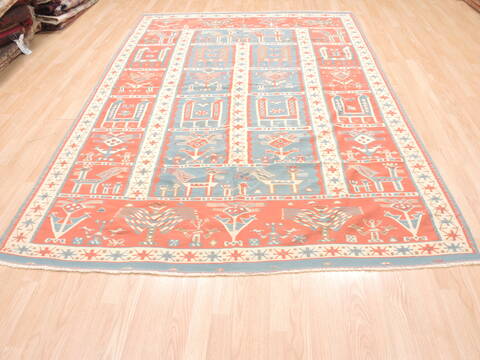 Kilim Beige Flat Woven 63 X 93  Area Rug 100-110903 Image 1