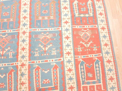 Kilim Beige Flat Woven 63 X 93  Area Rug 100-110903 Image 7