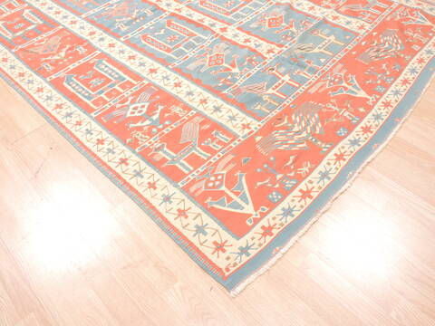 Kilim Beige Flat Woven 63 X 93  Area Rug 100-110903 Image 8
