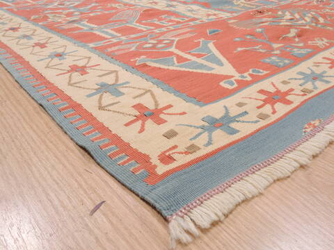 Kilim Beige Flat Woven 63 X 93  Area Rug 100-110903 Image 9