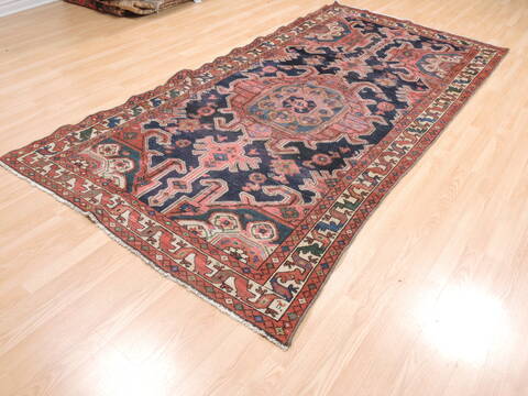 Khan Mohammadi Blue Runner Hand Knotted 48 X 911  Area Rug 100-110904 Image 1