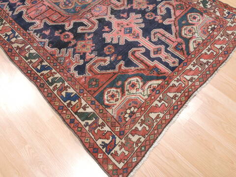 Khan Mohammadi Blue Runner Hand Knotted 48 X 911  Area Rug 100-110904 Image 3