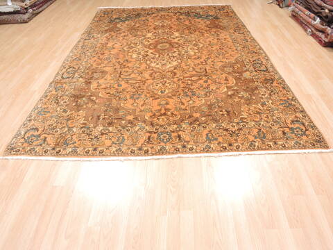 Bakhtiar Beige Hand Knotted 68 X 104  Area Rug 100-110929 Image 12