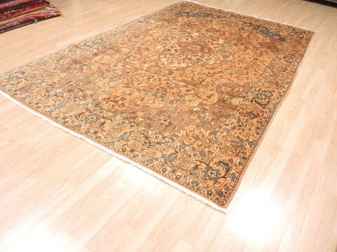 Bakhtiar Beige Hand Knotted 68 X 104  Area Rug 100-110929 Image 4