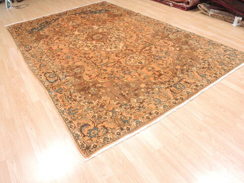 Bakhtiar Beige Hand Knotted 68 X 104  Area Rug 100-110929 Image 5