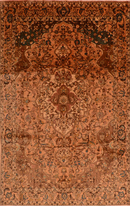 Bakhtiar Beige Hand Knotted 68 X 104  Area Rug 100-110929 Image 0