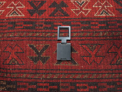 Khan Mohammadi Black Hand Knotted 610 X 99  Area Rug 100-110933 Image 11