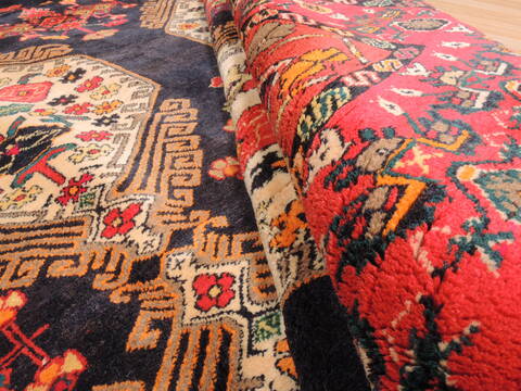 Khan Mohammadi Black Hand Knotted 73 X 100  Area Rug 100-110937 Image 11