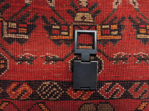 Khan Mohammadi Black Hand Knotted 73 X 100  Area Rug 100-110937 Image 13