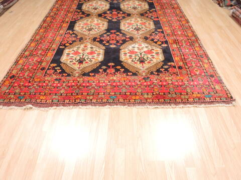 Khan Mohammadi Black Hand Knotted 73 X 100  Area Rug 100-110937 Image 6