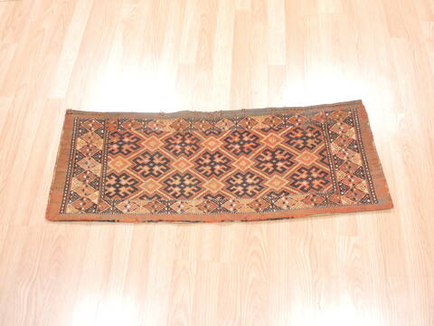 Khan Mohammadi Brown Runner Hand Knotted 14 X 33  Area Rug 100-110942 Image 1