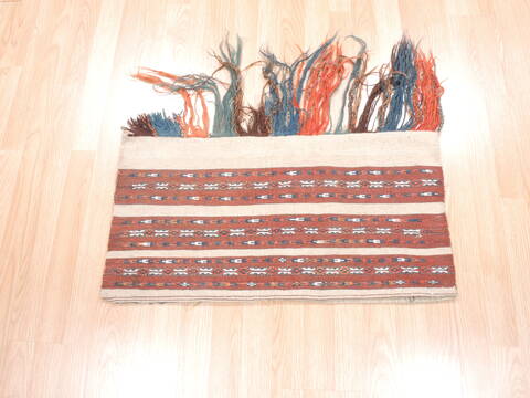 Turkman Red Hand Knotted 14 X 26  Area Rug 100-110950 Image 1