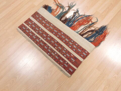 Turkman Red Hand Knotted 14 X 26  Area Rug 100-110950 Image 2