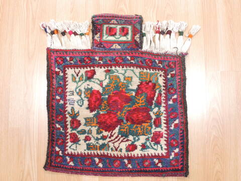 Baluch White Square Hand Knotted 111 X 21  Area Rug 100-110961 Image 4