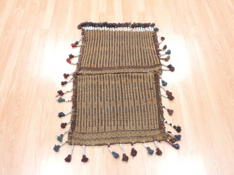 Baluch Beige Hand Woven 110 X 210  Area Rug 100-110965 Image 1