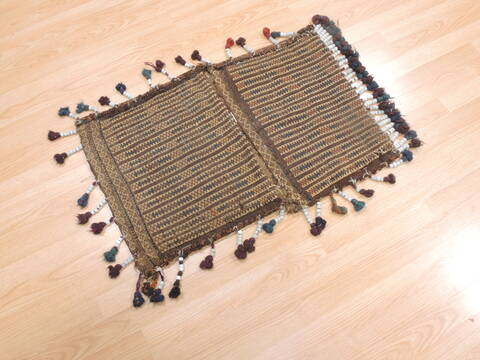 Baluch Beige Hand Woven 110 X 210  Area Rug 100-110965 Image 2