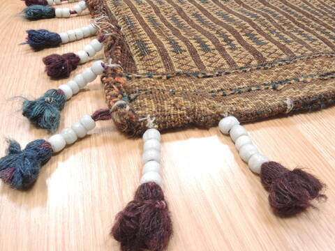 Baluch Beige Hand Woven 110 X 210  Area Rug 100-110965 Image 4