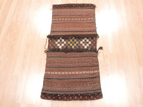 Baluch Brown Hand Woven 19 X 44  Area Rug 100-110967 Image 1