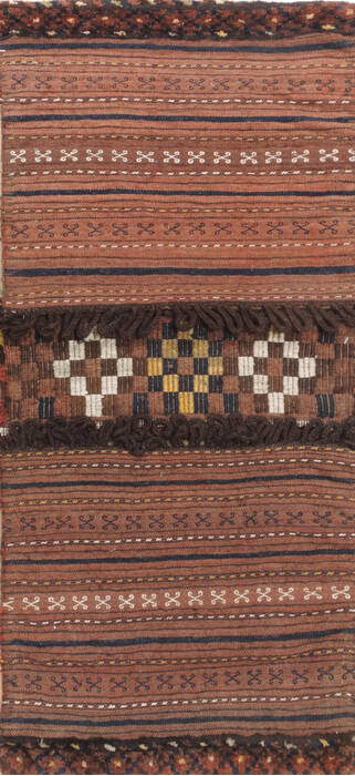 Baluch Brown Hand Woven 19 X 44  Area Rug 100-110967 Image 0