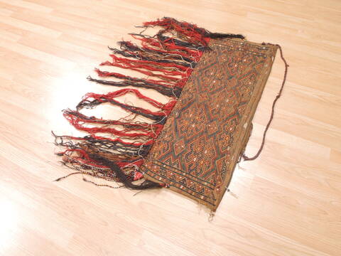 Baluch Blue Runner Hand Woven 14 X 33  Area Rug 100-110971 Image 1