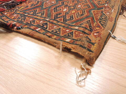 Baluch Blue Runner Hand Woven 14 X 33  Area Rug 100-110971 Image 2