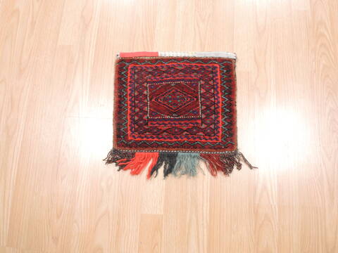 Turkman Red Square Hand Knotted 11 X 13  Area Rug 100-110973 Image 1