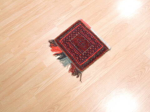 Turkman Red Square Hand Knotted 11 X 13  Area Rug 100-110973 Image 2