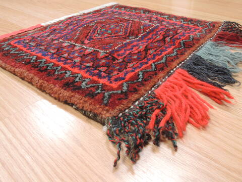 Turkman Red Square Hand Knotted 11 X 13  Area Rug 100-110973 Image 4
