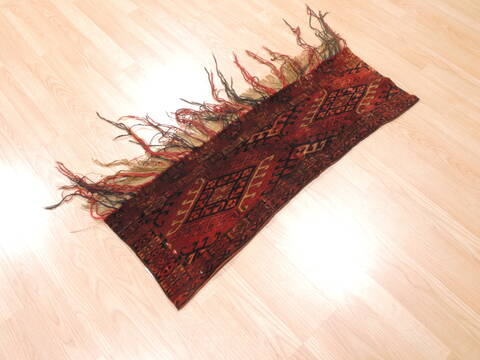 Baluch Red Square Hand Knotted 18 X 24  Area Rug 253-110976 Image 1