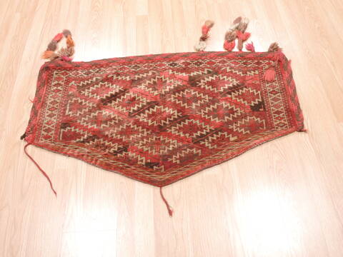 Baluch Red Hand Knotted 20 X 37  Area Rug 100-110977 Image 1