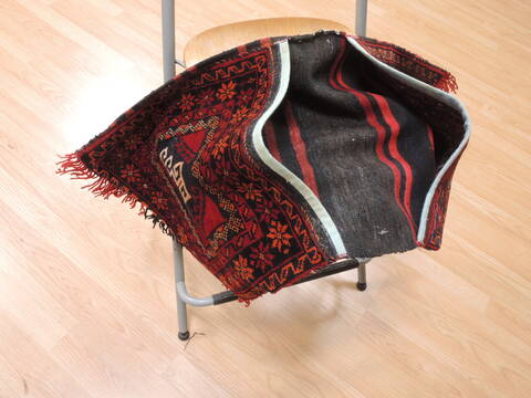 Baluch Red Hand Knotted 14 X 28  Area Rug 100-110985 Image 7