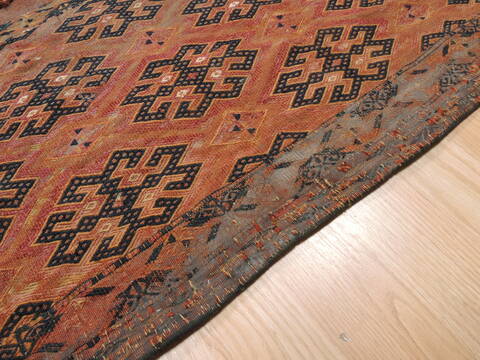 Turkman Red Runner Hand Knotted 15 X 38  Area Rug 100-110988 Image 5
