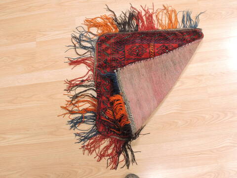 Turkman Red Hand Knotted 18 X 210  Area Rug 100-110991 Image 5