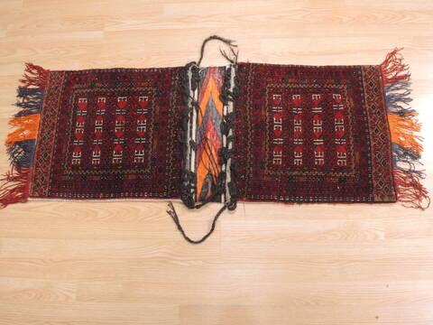 Turkman Red Square Hand Knotted 18 X 24  Area Rug 100-110994 Image 2