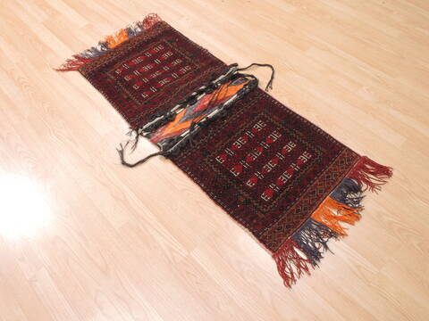 Turkman Red Square Hand Knotted 18 X 24  Area Rug 100-110994 Image 3