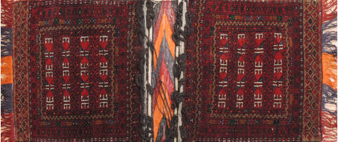 Turkman Red Square Hand Knotted 18 X 24  Area Rug 100-110994 Image 0