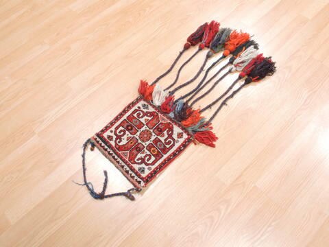 Turkman Red Square Hand Knotted 20 X 23  Area Rug 100-110996 Image 2