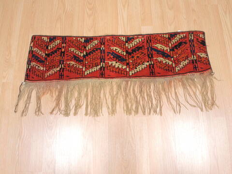 Turkman Red Hand Knotted 10 X 32  Area Rug 100-110997 Image 2