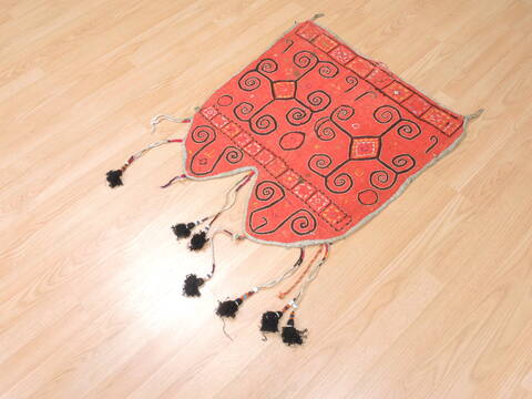 Turkman Red Hand Knotted 10 X 20  Area Rug 100-111001 Image 4