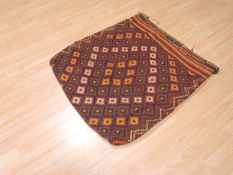 Turkman Red Runner Flat Woven 26 X 56  Area Rug 100-111004 Image 4