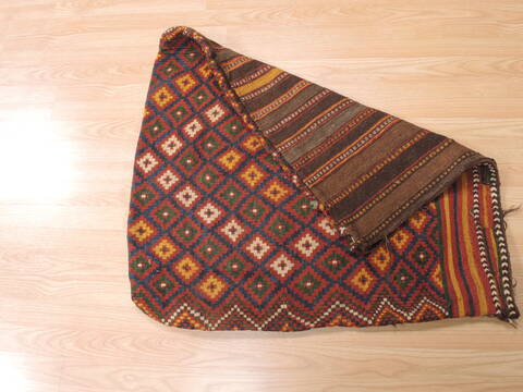 Turkman Red Runner Flat Woven 26 X 56  Area Rug 100-111004 Image 7
