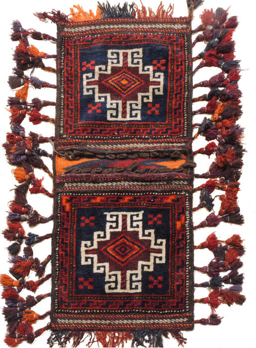 Baluch Blue Runner Hand Knotted 15 X 35  Area Rug 100-111013 Image 0